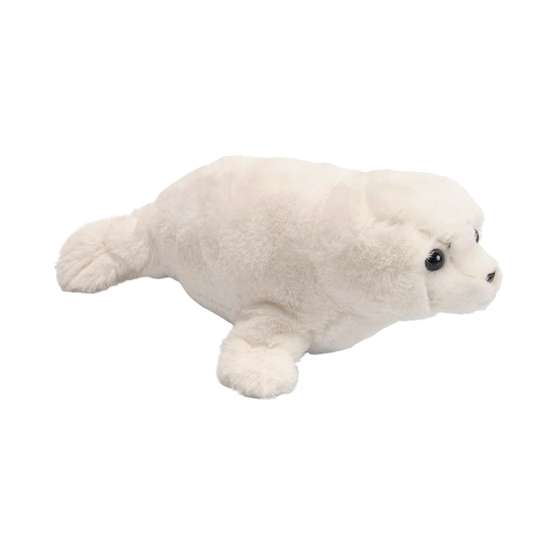 ของเล่นตุ๊กตาแมวน้ำสีขาวน่ารัก