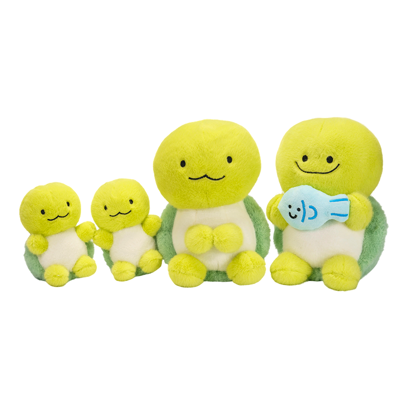 ชุดของเล่นตุ๊กตาเต่าขนาดใหญ่ ขนาดกลาง และขนาดเล็ก