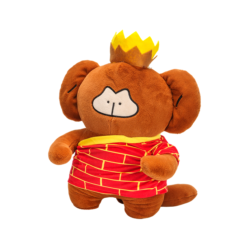ของเล่นตุ๊กตาลิงสัตว์แฟนตาซีพร้อมมงกุฎและเสื้อคลุม
