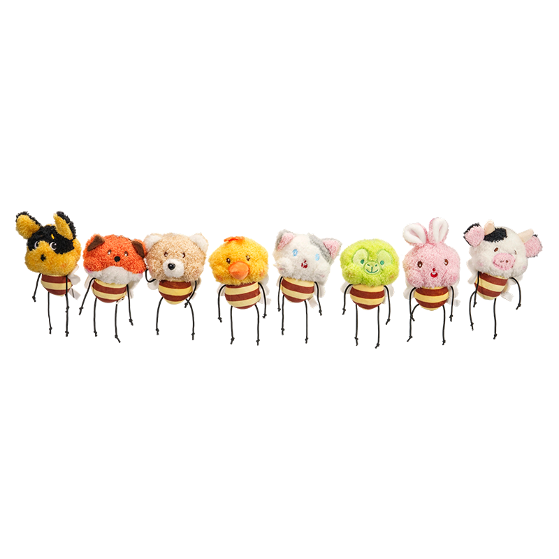 พวงกุญแจตุ๊กตาแมลงสีสันสดใส