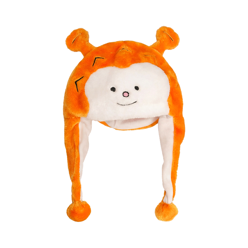 หมวกตุ๊กตาหน้าลิงสีส้ม